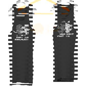 Mammut ヘルムート 石器時代 象 恐竜種 恐竜 タンクトップ - Kawaiitshirt