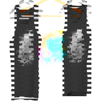 Manatis Dugong Colorido Manatis En Colores De Pintura De Arte Moderno Camiseta sin mangas - Regaloses