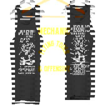 Mechanic Caution Flying Tools 自動車整備士 タンクトップ - Kawaiitshirt