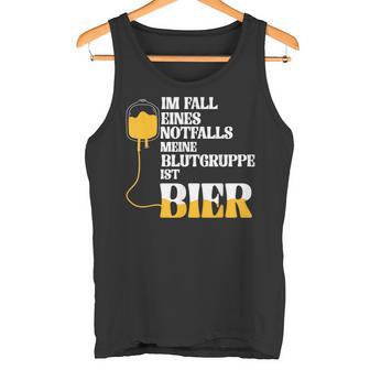 Meine Blutgruppe Ist Bier Ist Bier Tank Top - Geschenkecke