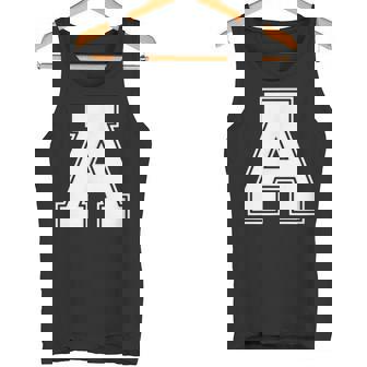 Monograma Del Alfabeto De La Camisa Con Inicial De Letra A Camiseta sin mangas - Regaloses