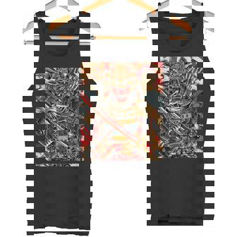 Motif Japonais Tokyo Hachhiman Style Rétro D'inspiration Asiatique Débardeur e - Cadeauxyz