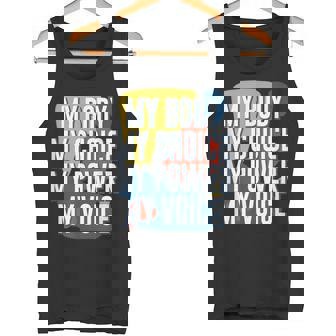 My Body Choice Power Andoice フェミニストポジティブ タンクトップ - Kawaiitshirt