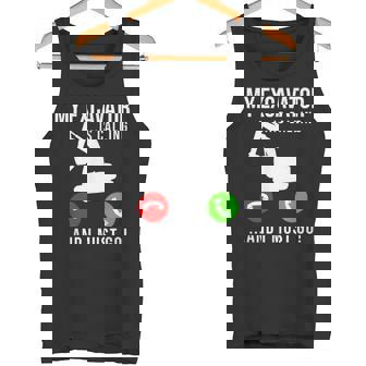 My Excavator Is Calling 面白い重機オペレーター タンクトップ - Kawaiitshirt