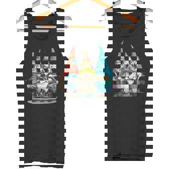 Nain De Jardin Mignon Et Drôle Hippie Tournesol Paix Amour Débardeur e - Cadeauxyz