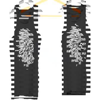 Nativo Americano Dibujo Jefe Indio Orgullo Indio Camiseta sin mangas - Regaloses