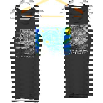 Nerdy 星月夜 フィボナッチ ゴールデン スパイラル 数学の先生 タンクトップ - Kawaiitshirt