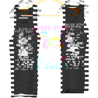 Nevertop Being Alut ユニコーン 面白い 大人 ユーモア 格言 タンクトップ - Kawaiitshirt