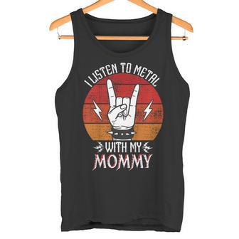 Niños Escucho Heavy Metal Con Mi Mamá Niños Heavy Metal Camiseta sin mangas - Regaloses