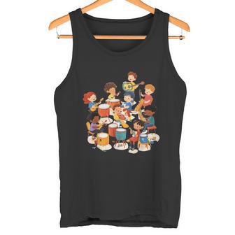 Niños Tocando Instrumentos Educación Musical Camiseta sin mangas - Regaloses