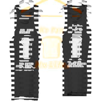 No Pan No Life ノー パン ノーライフ ご飯タイム【変なデザイン屋さん】面白い言葉 タンクトップ - Kawaiitshirt