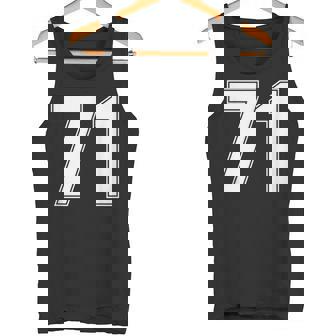 Number 71Eventy One Year Old Ageports Team Jersey 71 Tank Top - Seseable