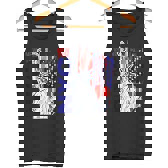 Nyc ニューヨーク市自由の女神 アメリカ国旗 タンクトップ - Kawaiitshirt