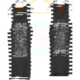 Oiia Oiia Cat スピニング キャット ミーム ファニー トレンディ キャット タンクトップ - Kawaiitshirt