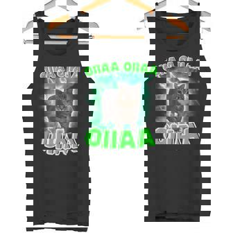 Oiiaa Oiiaa 猫 脳腐 ウイルス スピニング 猫 ミーム タンクトップ - Kawaiitshirt