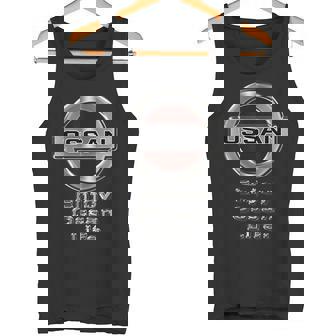 Ossan おっさん（車好き ロゴ エンブレム パロディ）【変なデザイン屋さん】文字 メッセージ 面白い デザイン タンクトップ - Kawaiitshirt