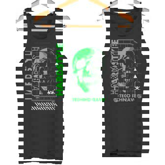 Outfit Rave Hardstyle Cráneoerde Retro Camiseta sin mangas - Regaloses