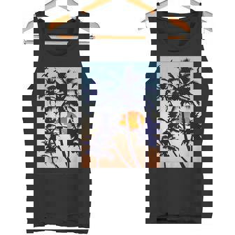 Palmier Coucher De Soleil Plage Tropicale Débardeur e - Cadeauxyz