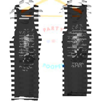 Party Pooper 面白い独立無党派投票者 7月4日 タンクトップ - Kawaiitshirt
