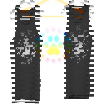 Pattes De Chien Arc-En-Ciel Pour Les Amoureux Des Chiens Et Débardeur e - Cadeauxyz