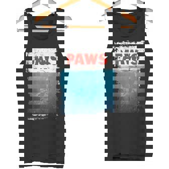 Paws 猫 子猫 ニャーパロディー おもしろ猫好き タンクトップ - Kawaiitshirt