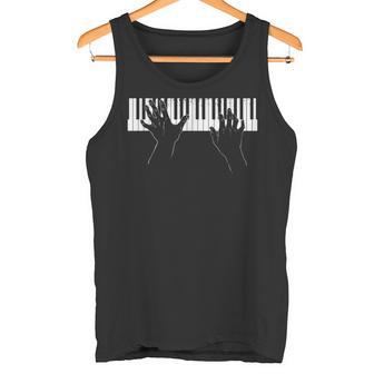 Pianist Piano-ピアニスト-ピアノ-クラシック、ジャズ、ブルース、音楽-Music タンクトップ - Kawaiitshirt