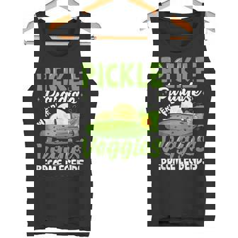 Pickle Paradiese Wherveggie For Pickle Paradiese ピクルスギフトとキュウリ用 タンクトップ - Kawaiitshirt