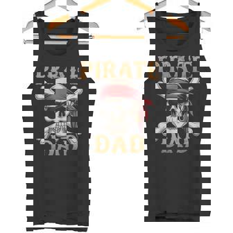 Pirate Dadkull クロスボーン 面白いお父さんギフト 父の日に タンクトップ - Kawaiitshirt