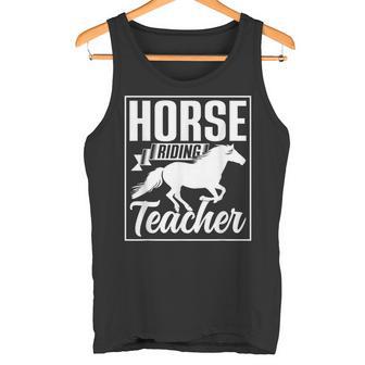 Profesor De Equitación Amante Rider Montar Caballo Hípica Camiseta sin mangas - Regaloses