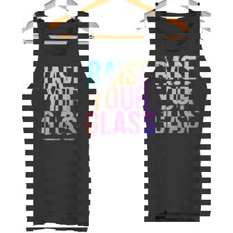 Raise Your Glass Pink Cheers Party タンクトップ - Kawaiitshirt
