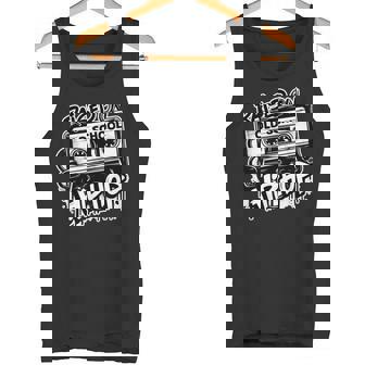 Raised On Oldchool Hip Hop レトロ ラップ カセット 80 90 タンクトップ - Kawaiitshirt
