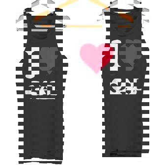 Red Heart I Love Gal タンクトップ - Kawaiitshirt