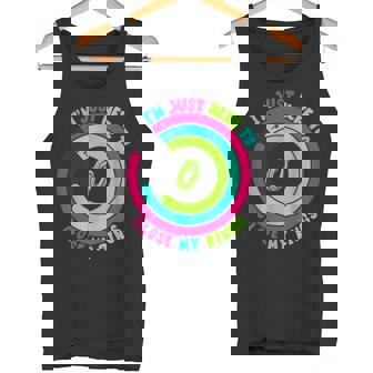 Regalo Divertido De Entrenamiento 2025 Con Texto En Inglés I'm Just Here To Close My Rings Camiseta sin mangas - Regaloses