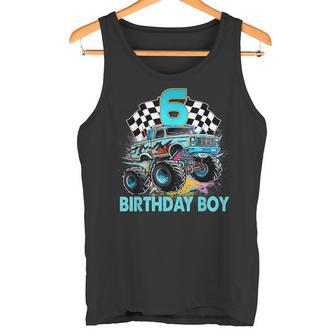 Regalos De 6 Años De Edad 6º Cumpleaños Niños Monster Truck Car Camiseta sin mangas - Regaloses