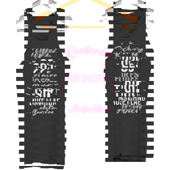 Rente 2025 Ruhestand Pension Deko Dekoration Rentnerin 2025 Tank Top - Geschenkecke