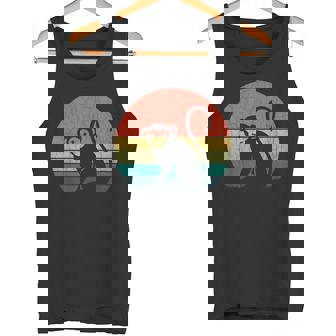 Retrointage Chimpancé Divertido Mono Amante De Animales Gráfico Camiseta sin mangas - Regaloses