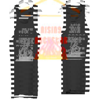 Rising Rockstar Fire Rocker Music Fun ロジックロックスター フェスティバル タンクトップ - Kawaiitshirt