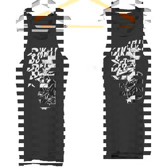 Rockabilly Rebel Blonde Pinup With Attitude Graphic タンクトップ - Kawaiitshirt