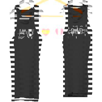 Ropa Y Regalos De Doble Nacionalidad España Y Perú Bandera De Perú Banderas -Adultos Pequeño Manga De Doble Puntada Camiseta sin mangas - Regaloses
