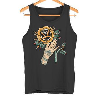 Rosa X Tatuaje Mano Camiseta sin mangas - Regaloses