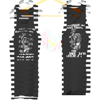 Running The Worldince 1776 アメリカンイーグル アメリカ国旗 タンクトップ - Kawaiitshirt