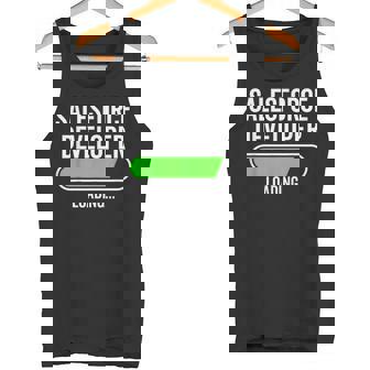 Salesforce開発者 卒業 卒業生 新しい仕事を読み込んでいます タンクトップ - Kawaiitshirt