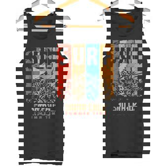 Santa Cruzintage Retro Californiaurf Camiseta sin mangas - Regaloses