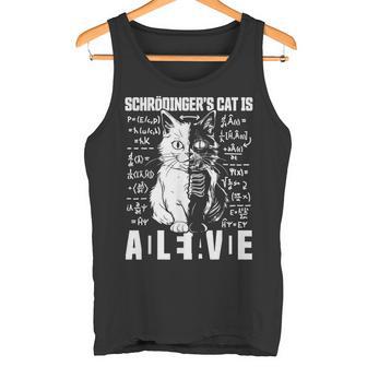 Schrödingers Katze Dead And Alive Quantenphysik Physiker Tank Top - Geschenkecke