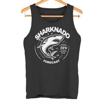 Sharkharknado Forecast ファニーグラフィックtシャツ タンクトップ - Kawaiitshirt