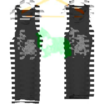 Shetlandheepdog シェルティ セントパトリックデー メンズ シャムロックドッグ タンクトップ - Kawaiitshirt