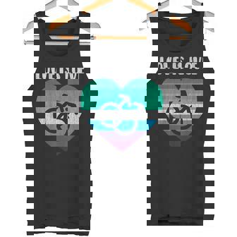 Símbolo De Los Hombres Gay Con Corazón El Amor Es El Amor Camiseta sin mangas - Regaloses