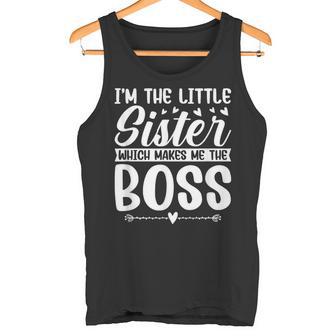 Soy La Hermana Pequeña Que Me Convierte En La Jefa Hermanos Camiseta sin mangas - Regaloses