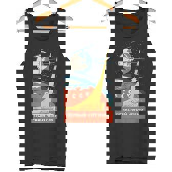 Sputnik Ussr ビンテージポスター製品 共産主義ソ連宇宙 タンクトップ - Kawaiitshirt
