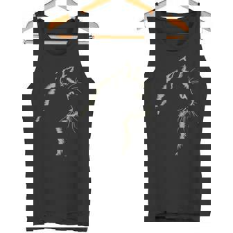 Süßes Katzen-Motiv Und Coole Katzen-Silhouette Zeichnung Tank Top - Geschenkecke